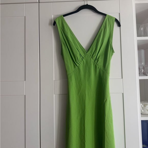 Peppermayo Dresses & Skirts - Peppermayo Lime Green V-Neck Mini Dress